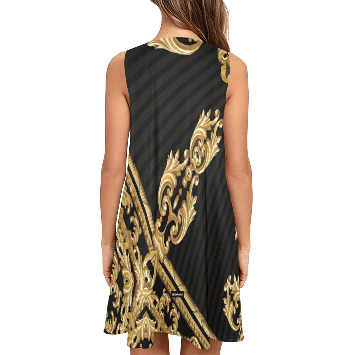 A - Line Designer Pocket Dress - Image 2