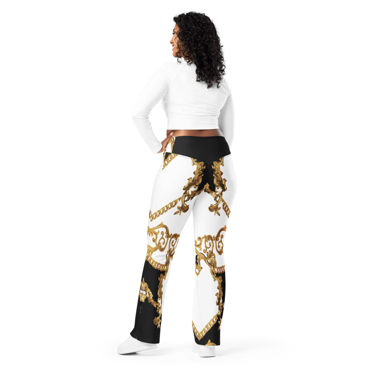 Flared Leggings White - Image 5