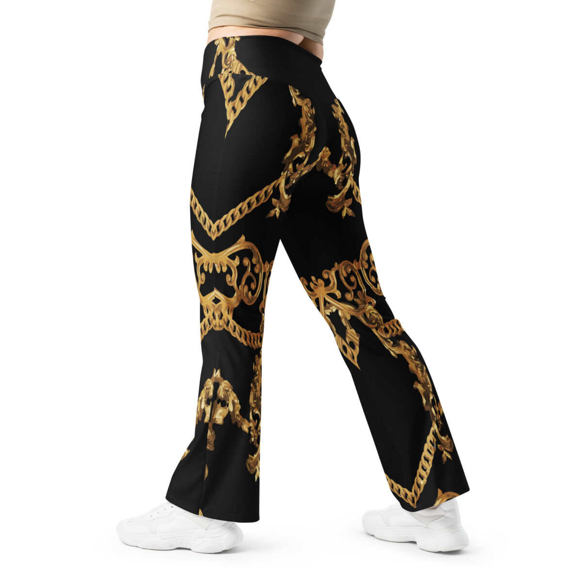 Flared Leggings Black - Image 4