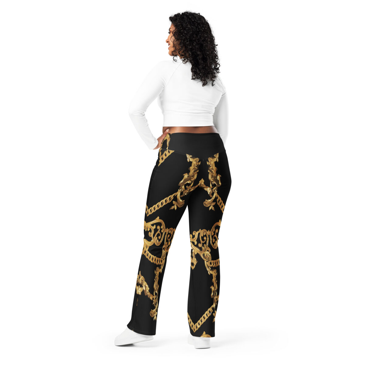 Flared Leggings Black - Image 5