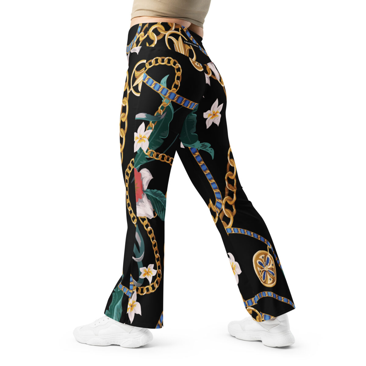 High Waist Flare Leggings Black - Image 2
