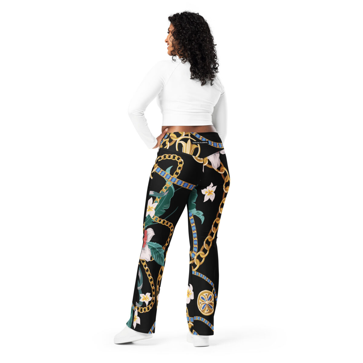 High Waist Flare Leggings Black - Image 5