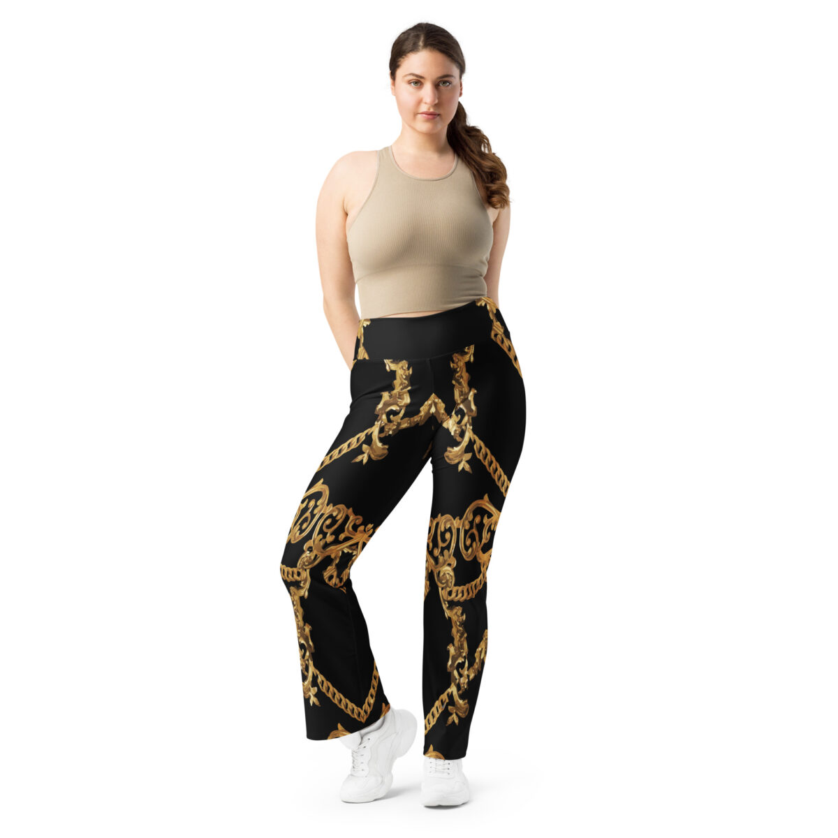 Flared Leggings Black - Image 2