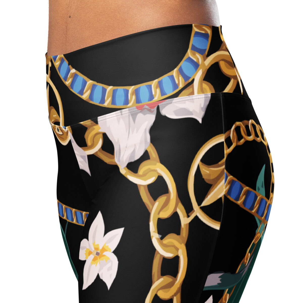 High Waist Flare Leggings Black - Image 6
