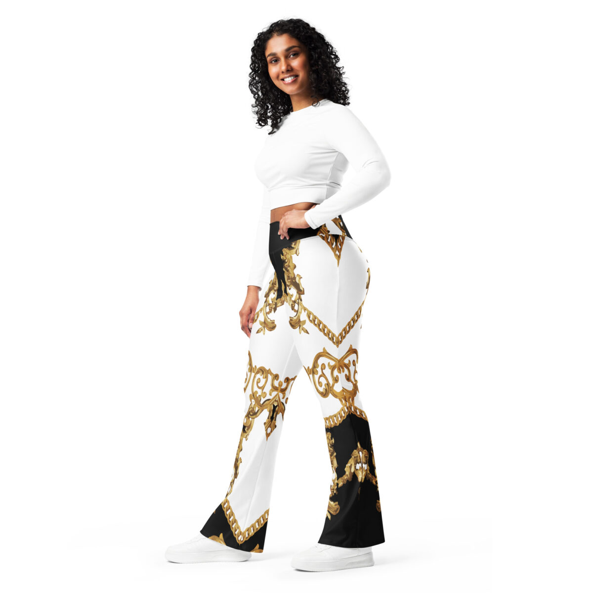 Flared Leggings White - Image 7