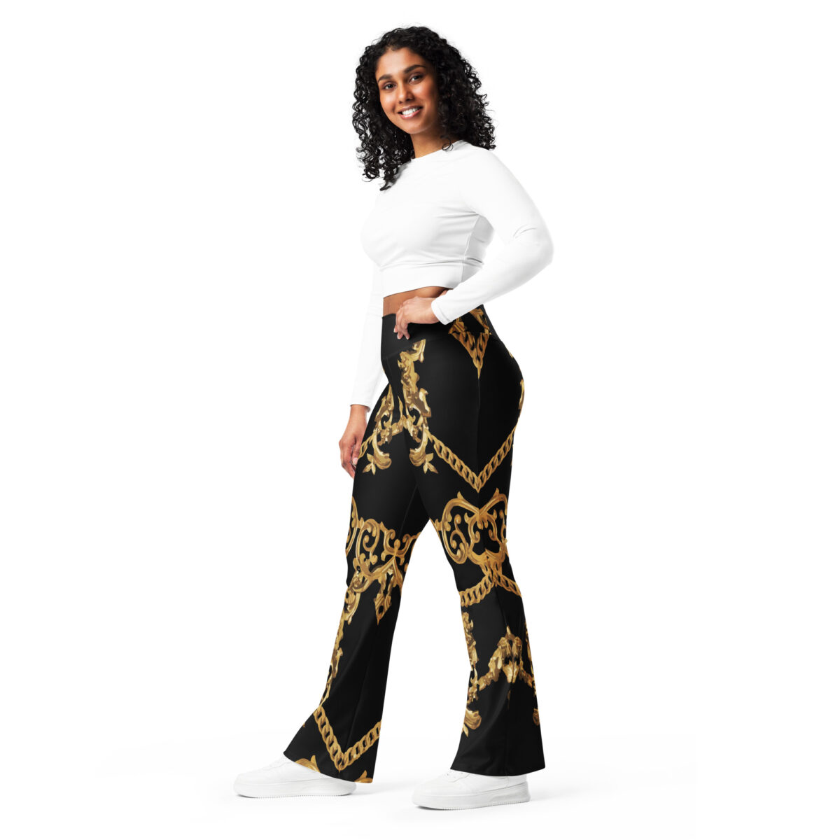 Flared Leggings Black - Image 7