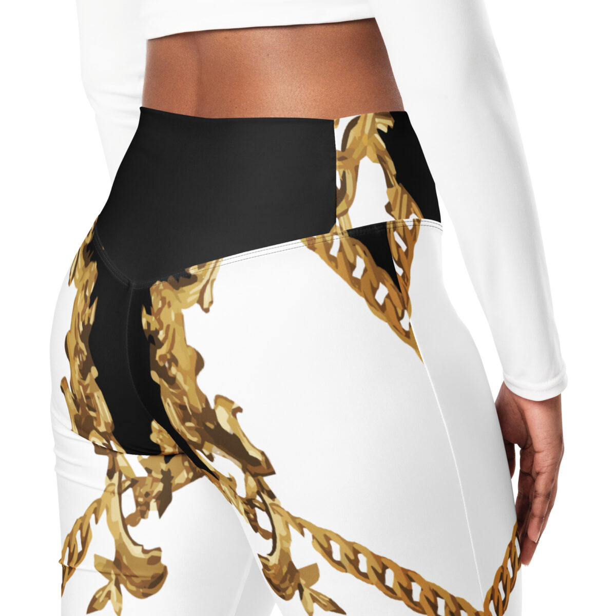 Flared Leggings White - Image 8
