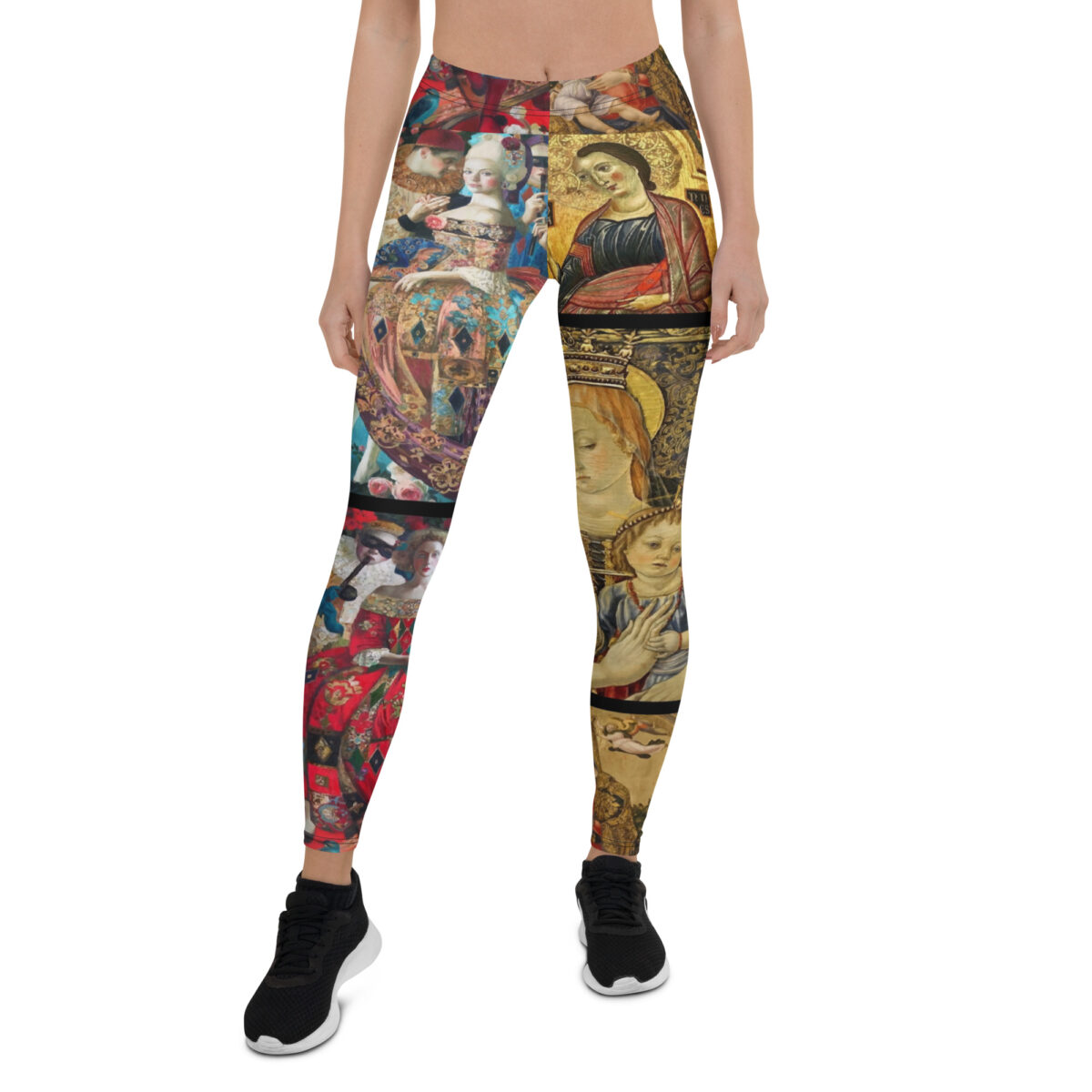 Leggings Printed Yellow Gold Red Blue - Image 2