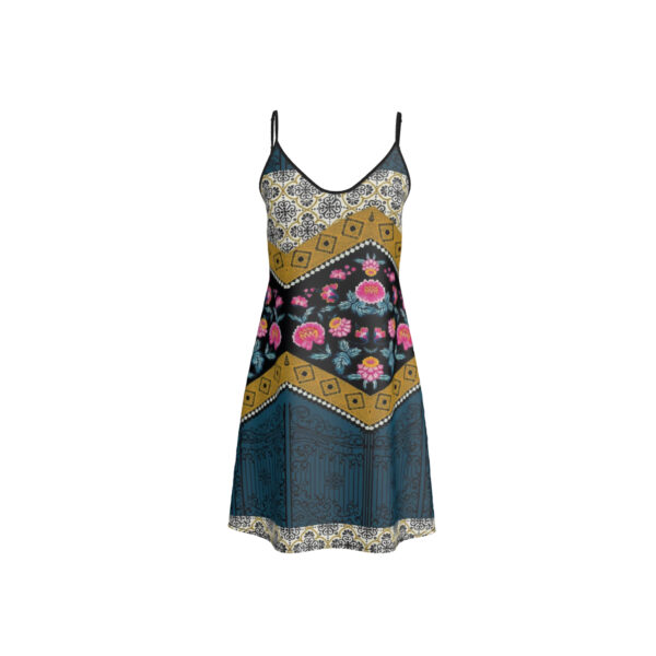 Short Silk Slip Dress | Floral