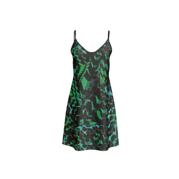 Short Silk Slip Dress | Green