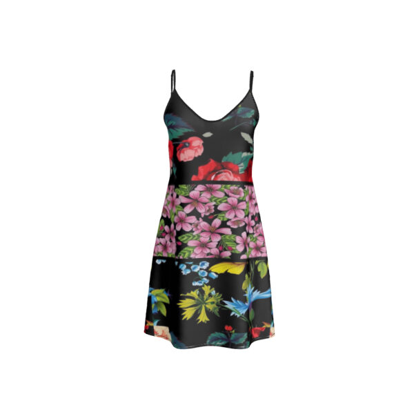 Short Silk Slip Dress | Floral