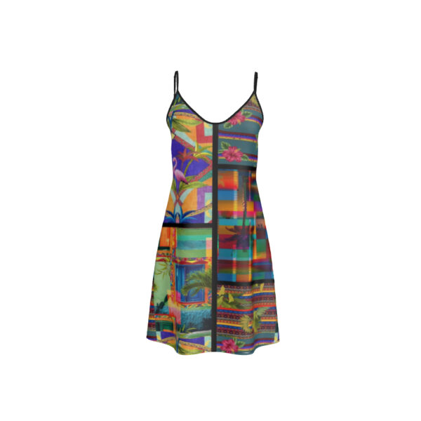 Short Silk Slip Dress | Rainbow