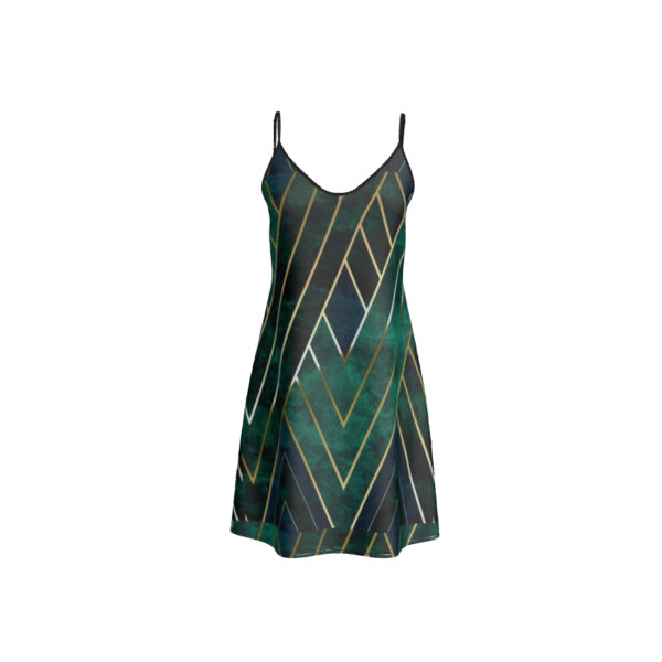 Short Silk Slip Dress | Green
