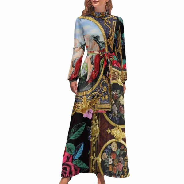 Long Sleeve High Neck Dress