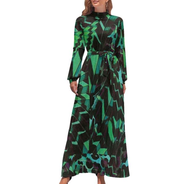 Long Sleeve High Neck Dress