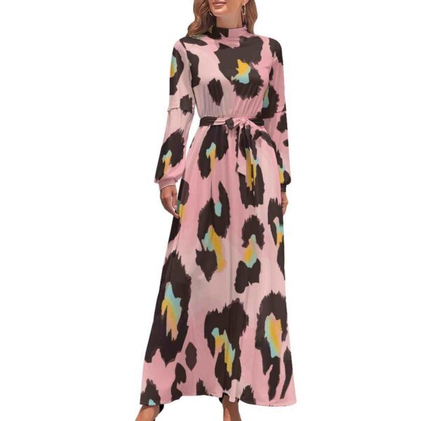 Long Sleeve High Neck Dress