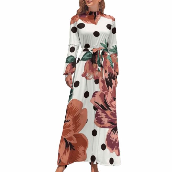 Long Sleeve High Neck Dress