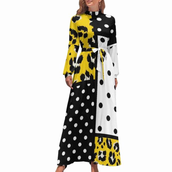 Long Sleeve High Neck Dress