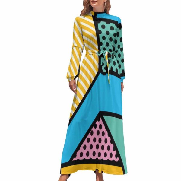 Long Sleeve High Neck Dress