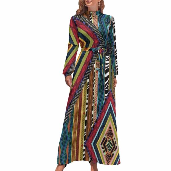 Long Sleeve High Neck Dress